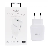 شارژر دیواری 18 وات یسیدو YC22 QC3.0 3A