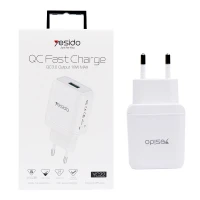 شارژر دیواری 18 وات یسیدو YC22 QC3.0 3A