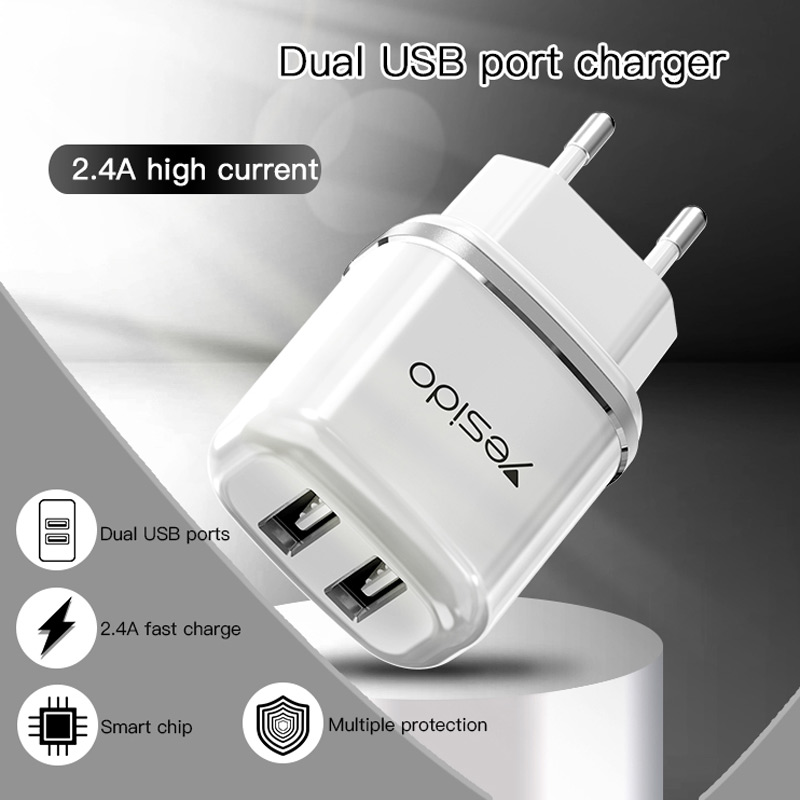 شارژر دیواری Yesido YC26 + کابل میکرو یو اس بی