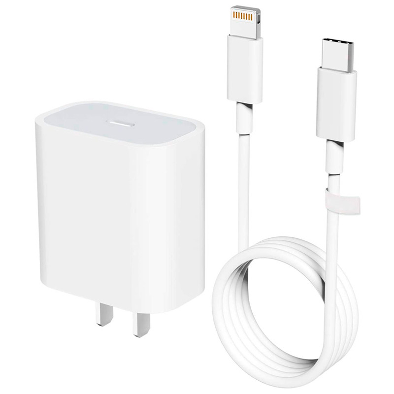 شارژر دیواری فست شارژ iPhone 11 Pro Max پکدار + کابل آیفونی