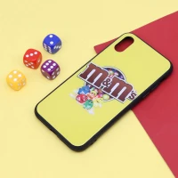 قاب پشت گلسی M&M آیفون iPhone X/XS