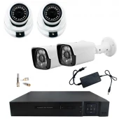 پکیج دوربین مداربسته 4 تایی تراست کم TRUST CAM کد 1