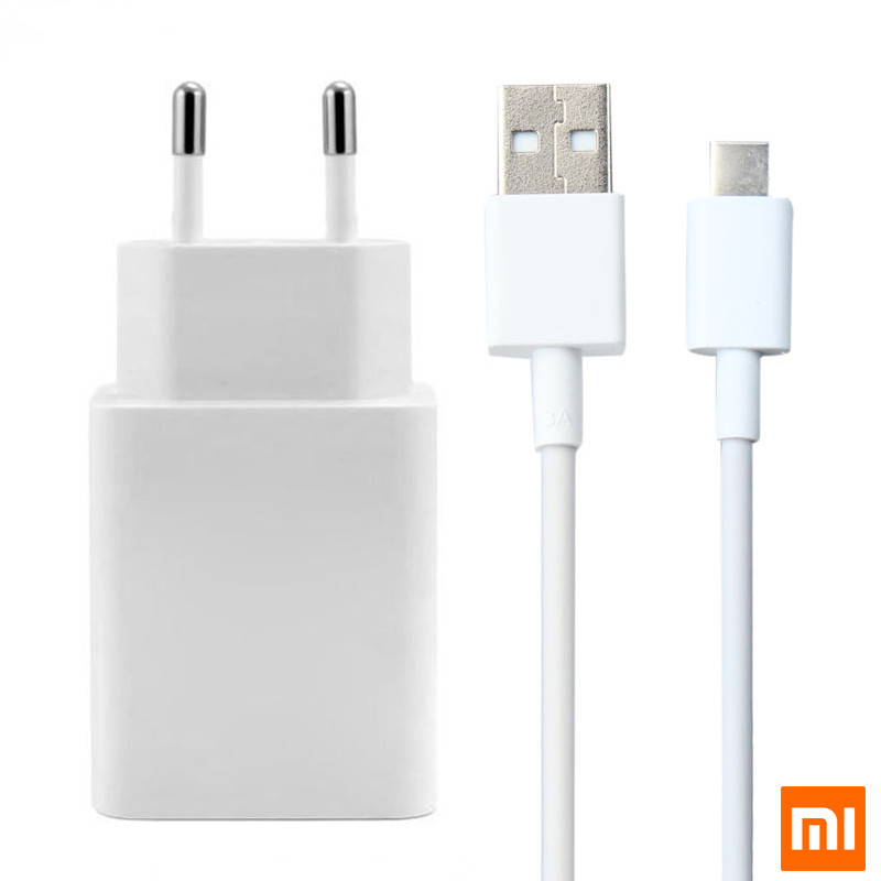 شارژر دیواری فست شارژ Xiaomi MDY-10-EF 3A QC3 سرجعبه + کابل Type-C