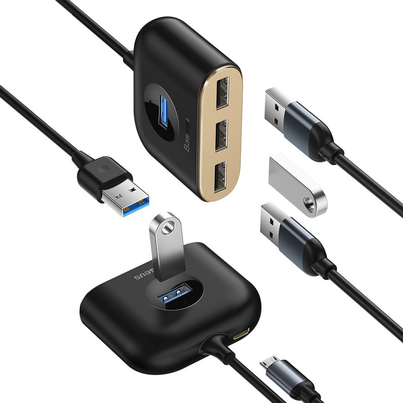 هاب 4 پورت USB 3.0 باسئوس Square Round CAHUB-AY01