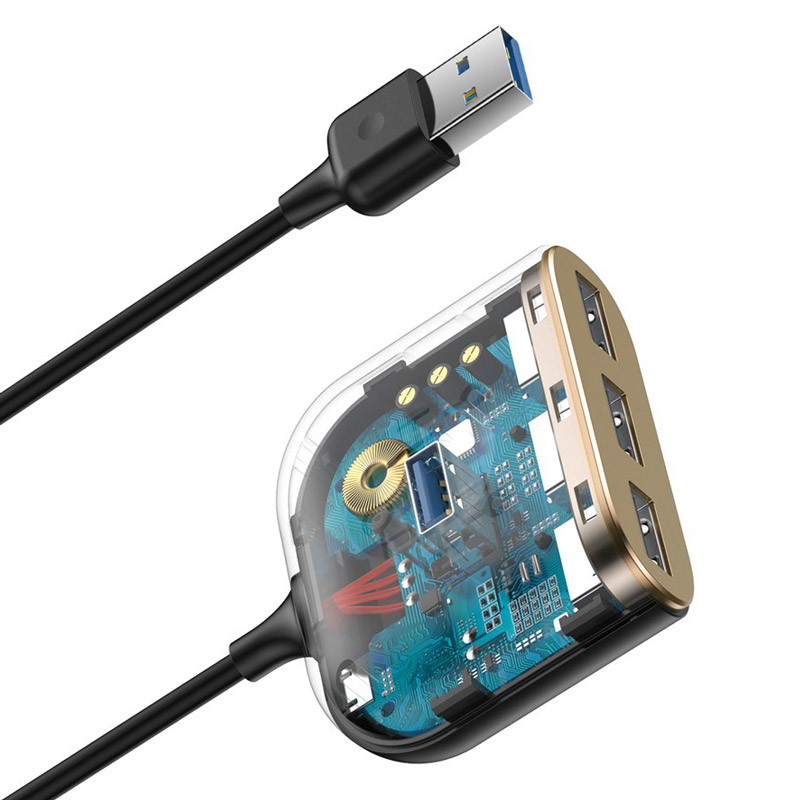 هاب 4 پورت USB 3.0 باسئوس Square Round CAHUB-AY01