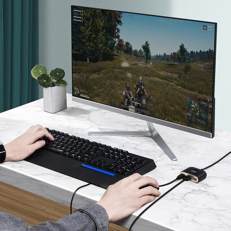 هاب 4 پورت USB 3.0 باسئوس Square Round CAHUB-AY01