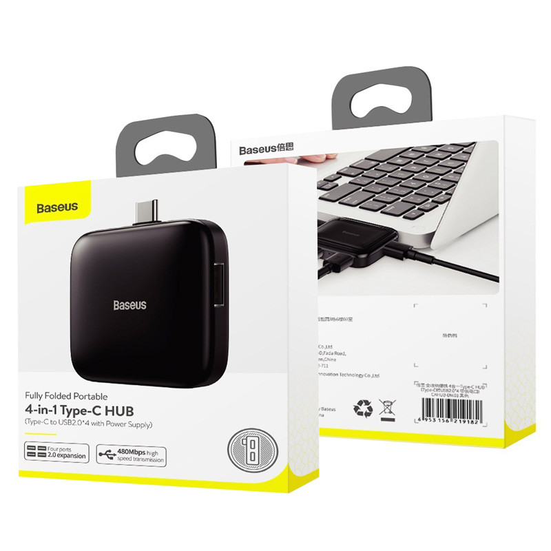 هاب 4 پورت Type-C باسئوس CAHUB-DW01