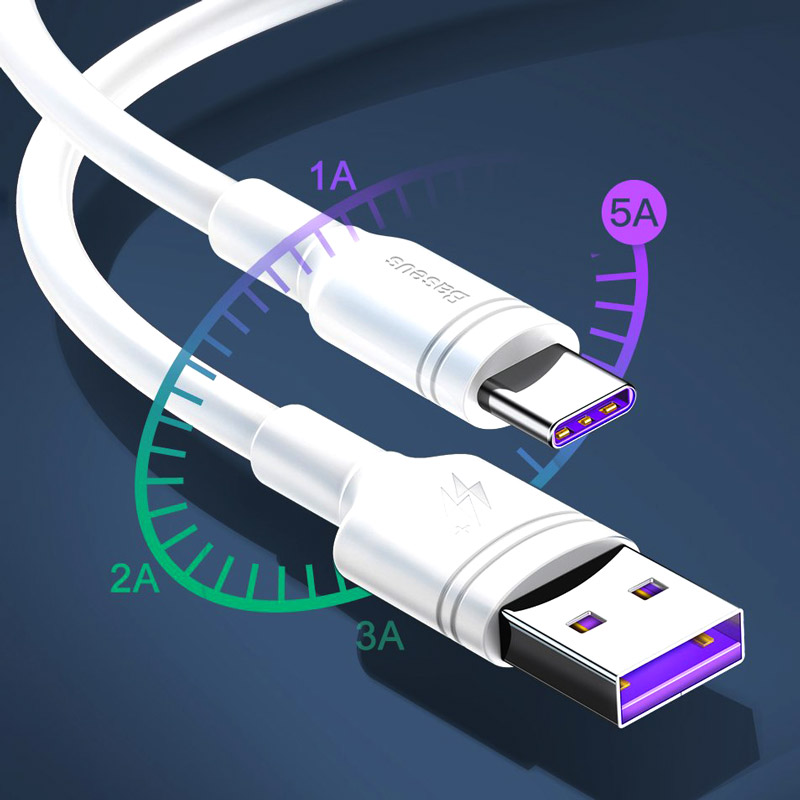 کابل فست شارژ Baseus CATSH-B QC3 Type-C 5A 1m