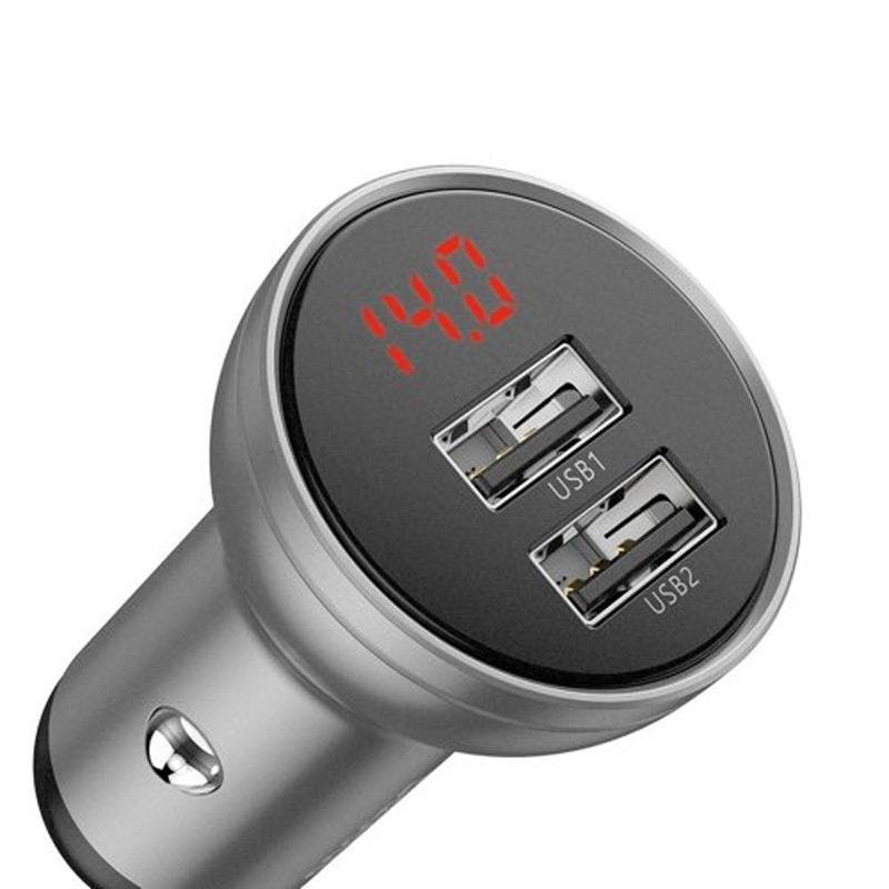 شارژر فندکی Baseus Digital Display CCBX 2.4A 2 Port
