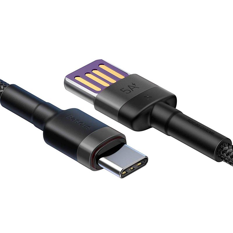 کابل تایپ سی فست شارژ Baseus CATKLF-P QC3 5A 1m