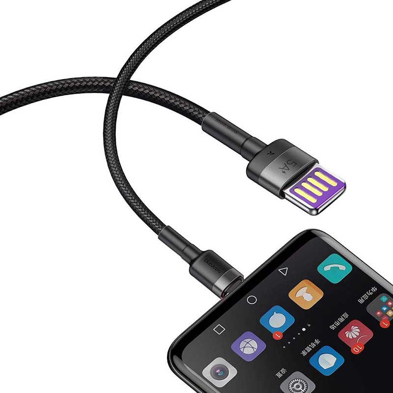 کابل تایپ سی فست شارژ Baseus CATKLF-P QC3 5A 1m
