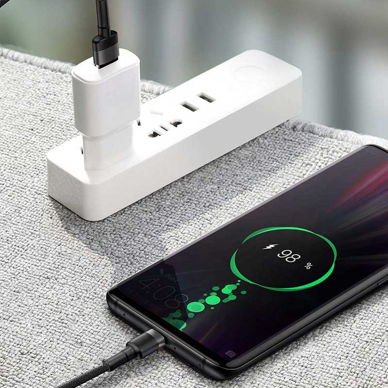 کابل تایپ سی فست شارژ Baseus CATKLF-P QC3 5A 1m