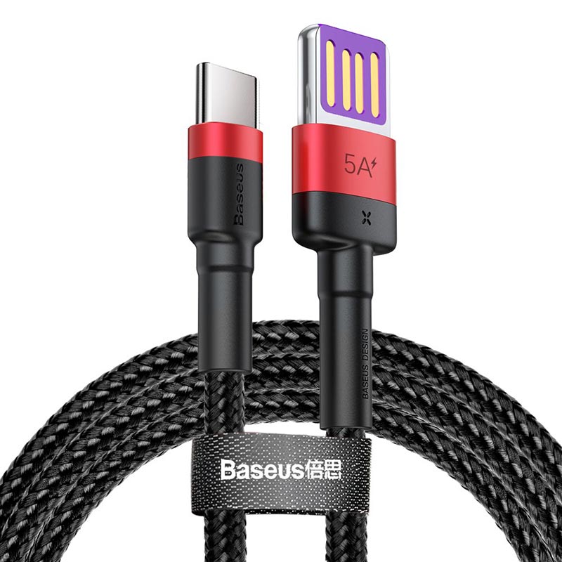 کابل تایپ سی فست شارژ Baseus CATKLF-P QC3 5A 1m
