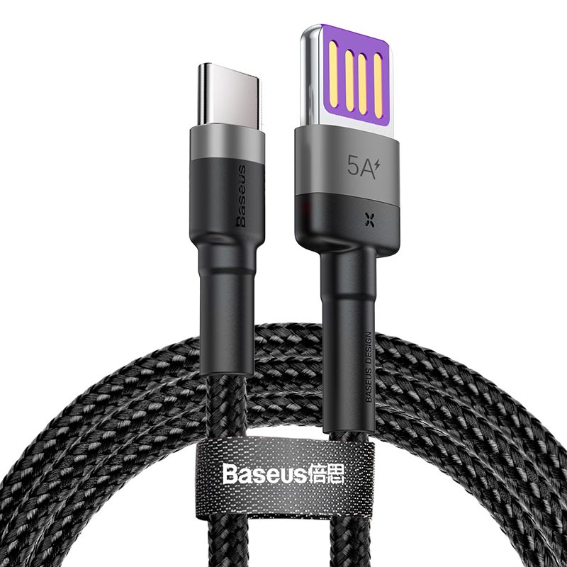 کابل تایپ سی فست شارژ Baseus CATKLF-P QC3 5A 1m