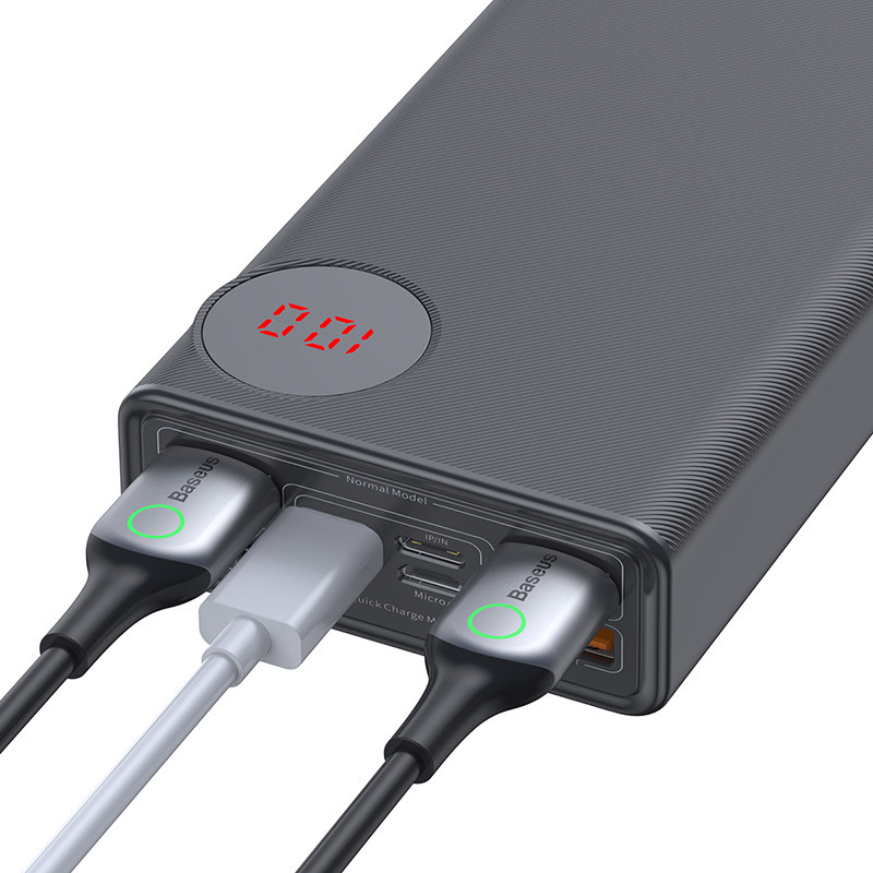 پاوربانک فست شارژ 30000 باسئوس Baseus Mulight PPMY-01 QC3 PD3 33W