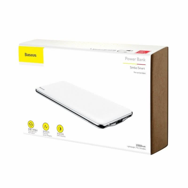 پاور بانک فست شارژ 10000 باسئوس Baseus Simbo PPALL-QB