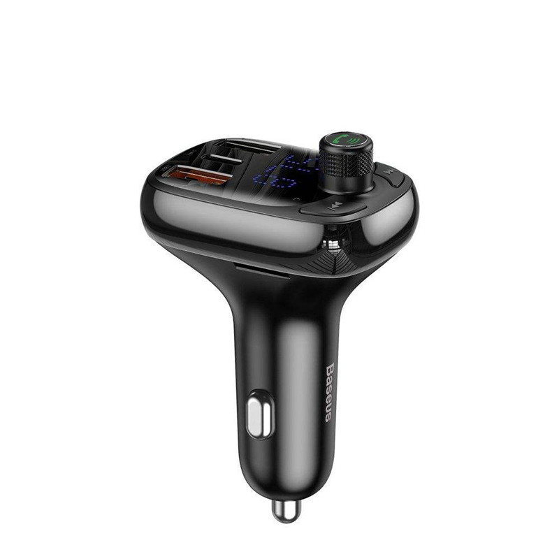 شارژر فندکی + FM Player بلوتوثی Baseus T-Typed QC4 CCTM-B01