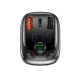 شارژر فندکی + FM Player بلوتوثی Baseus T-Typed QC4 CCTM-B01