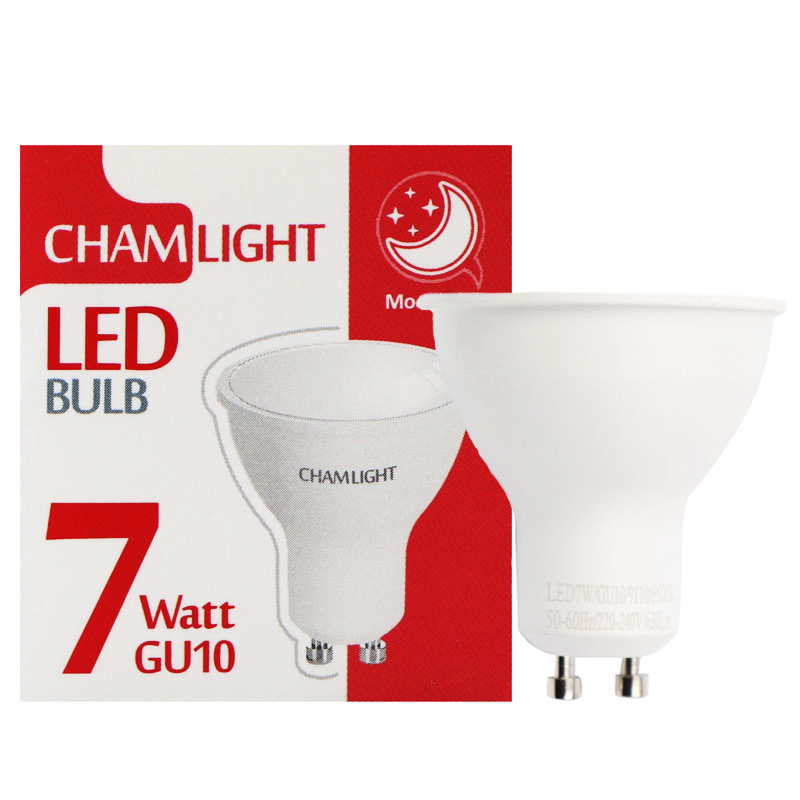لامپ هالوژن 7 وات LED چم لایت پایه GU10