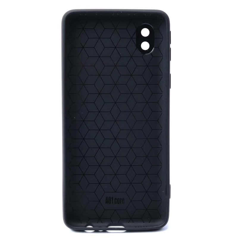 قاب ژله ای سامسونگ Galaxy A01 Core شطرنجی محافظ لنزدار مشکی