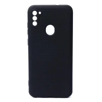 قاب ژله ای شطرنجی محافظ لنز دار Samsung A11 مشکی