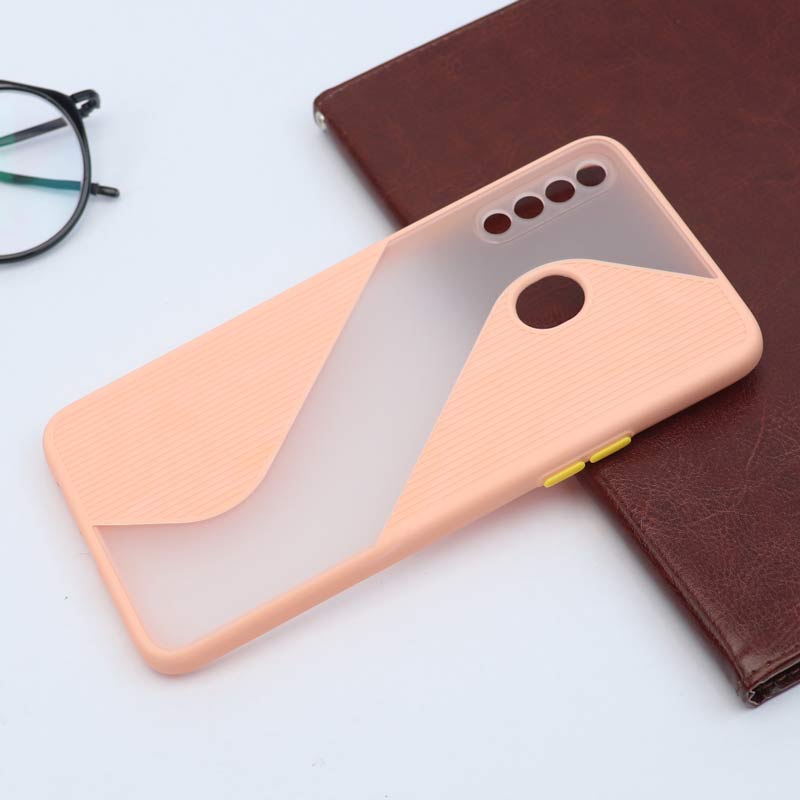 قاب PC سامسونگ Galaxy A20s طرح S پشت مات محافظ لنزدار