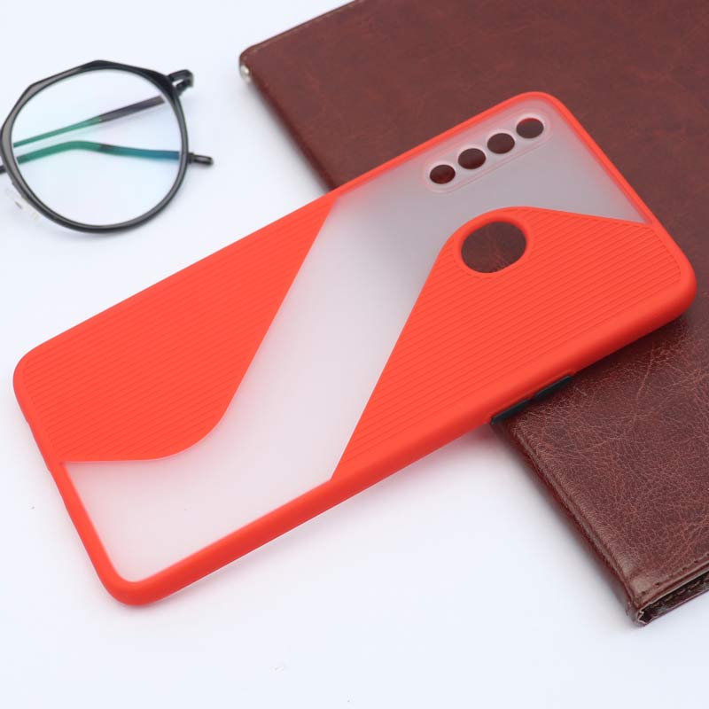 قاب PC سامسونگ Galaxy A20s طرح S پشت مات محافظ لنزدار