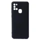 قاب ژله ای سامسونگ Galaxy A21s شطرنجی محافظ لنزدار مشکی