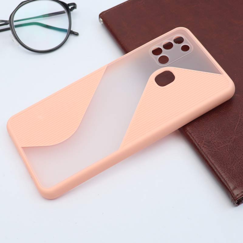 قاب PC سامسونگ Galaxy A21s طرح S پشت مات محافظ لنزدار