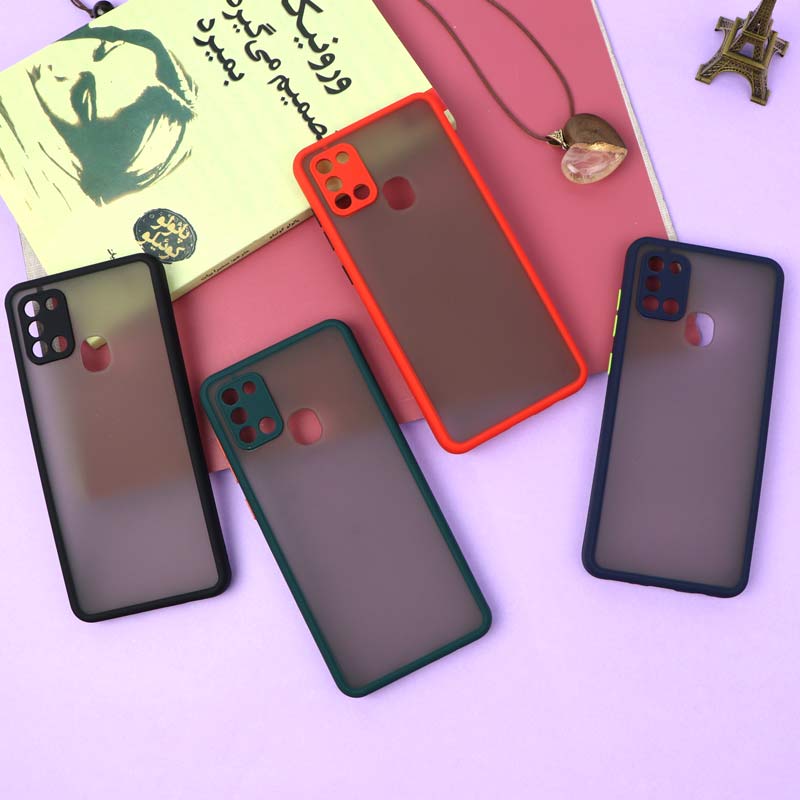 قاب PC مات محافظ لنز دار Samsung A21s