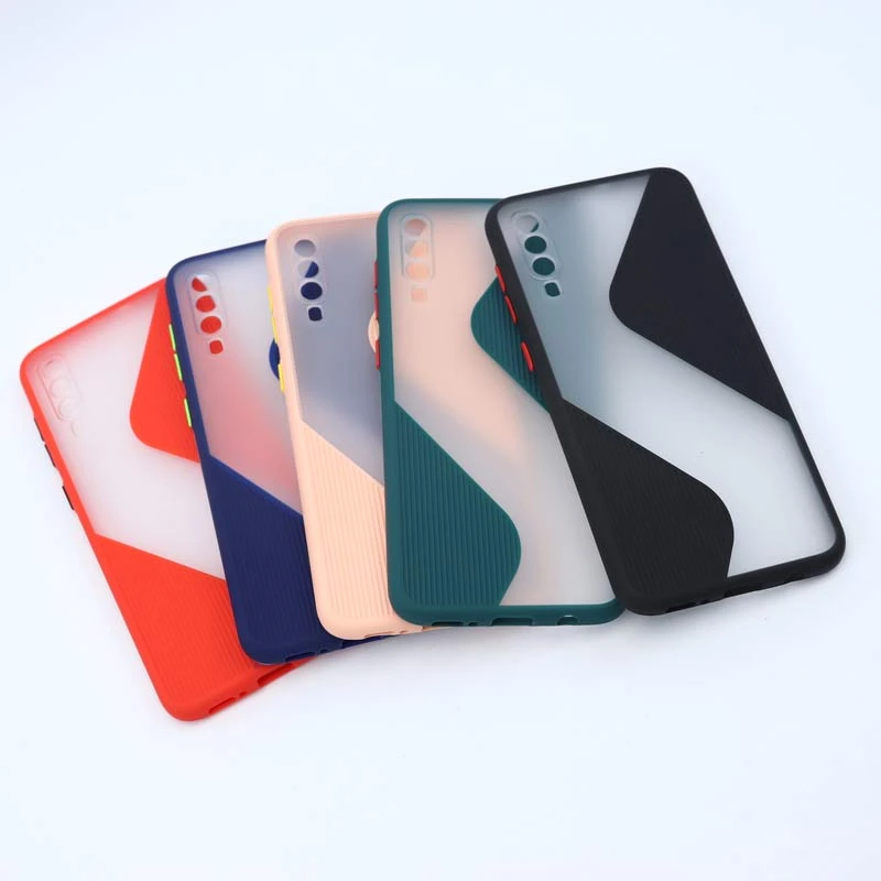 قاب PC سامسونگ Galaxy A30s / A50s طرح S پشت مات محافظ لنزدار