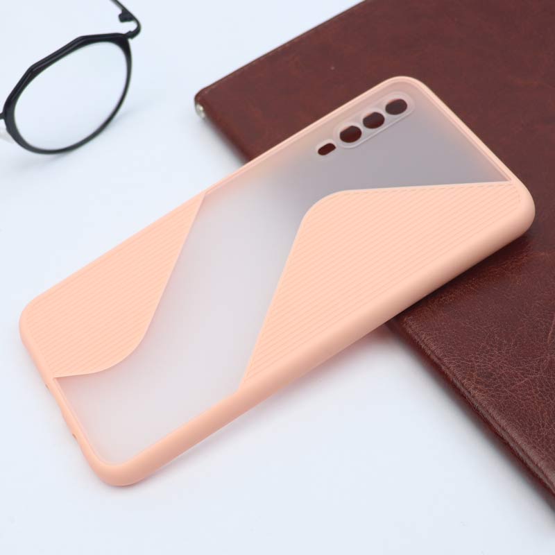 قاب PC سامسونگ Galaxy A30s / A50s طرح S پشت مات محافظ لنزدار