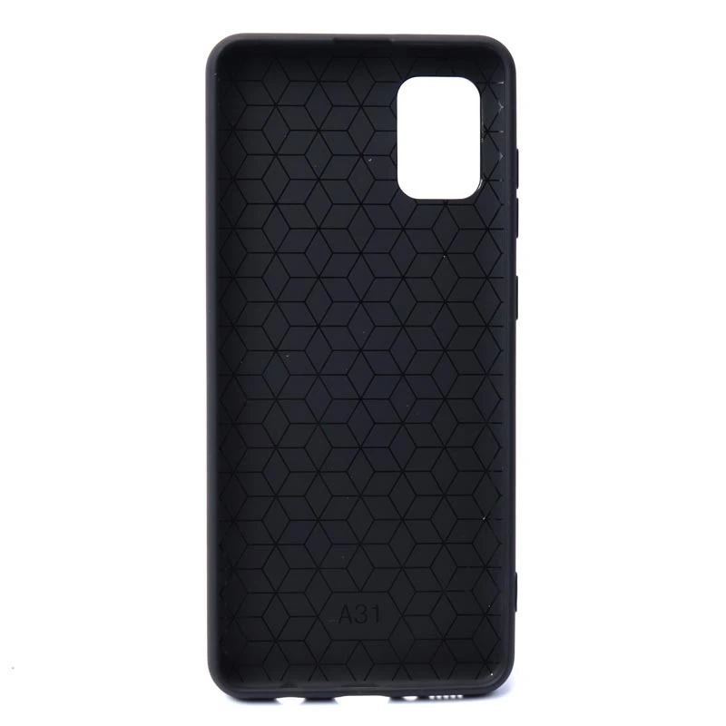 قاب ژله ای سامسونگ Galaxy A31 شطرنجی محافظ لنزدار مشکی