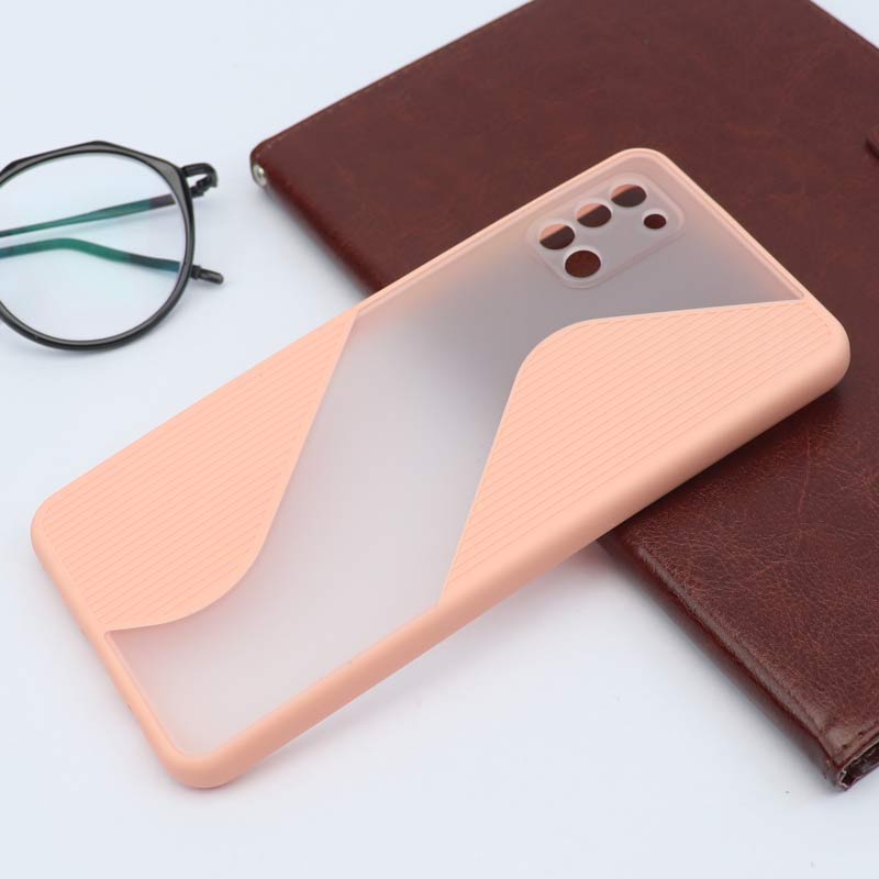قاب PC سامسونگ Galaxy A31 طرح S پشت مات محافظ لنزدار