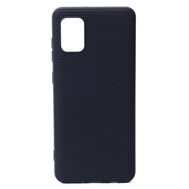 قاب ژله ای سامسونگ Galaxy A31 شطرنجی محافظ لنزدار مشکی