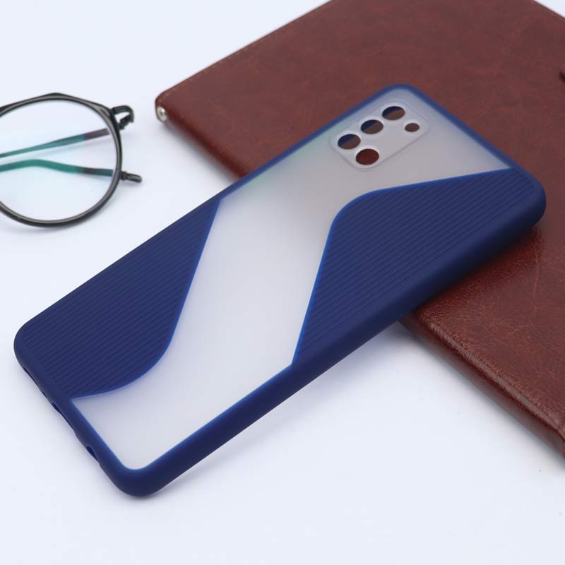 قاب PC سامسونگ Galaxy A31 طرح S پشت مات محافظ لنزدار