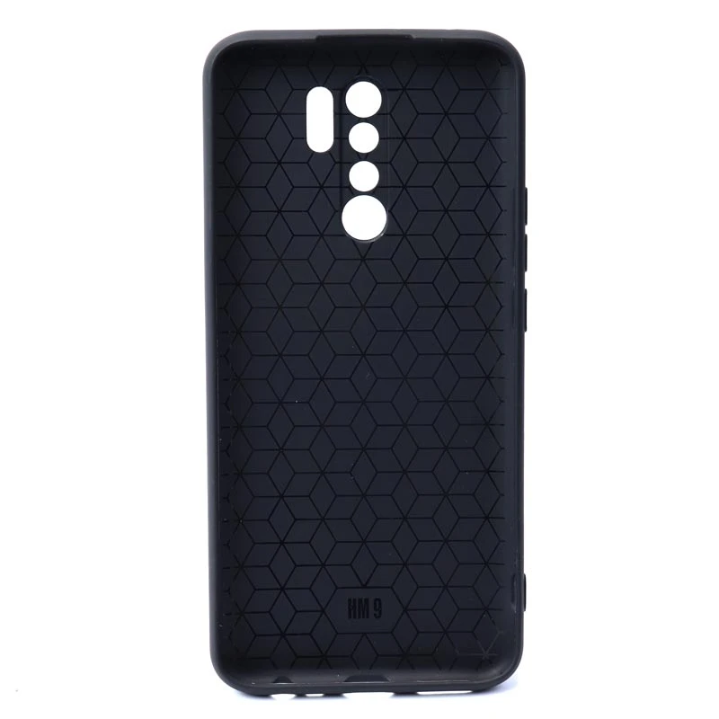 قاب ژله ای شیائومی Redmi 9 شطرنجی محافظ لنزدار مشکی