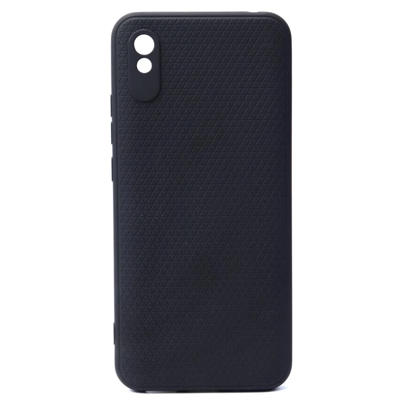 قاب ژله ای شیائومی Redmi 9A شطرنجی محافظ لنزدار مشکی