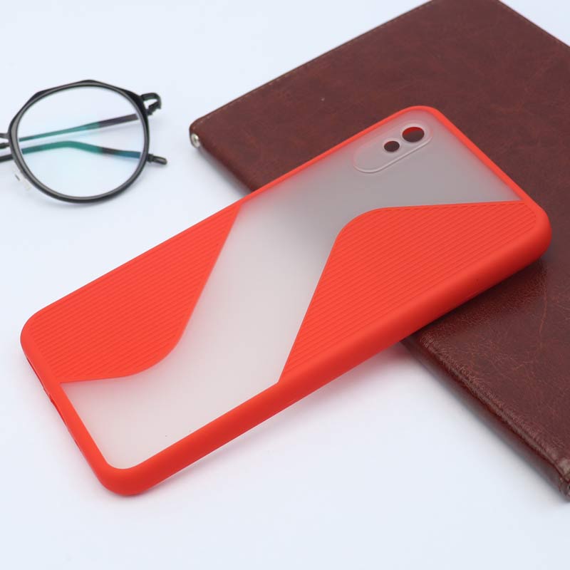 قاب PC شیائومی Redmi 9A طرح S پشت مات محافظ لنزدار