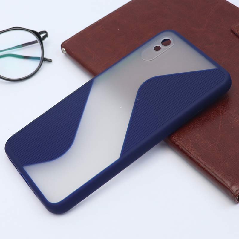 قاب PC شیائومی Redmi 9A طرح S پشت مات محافظ لنزدار