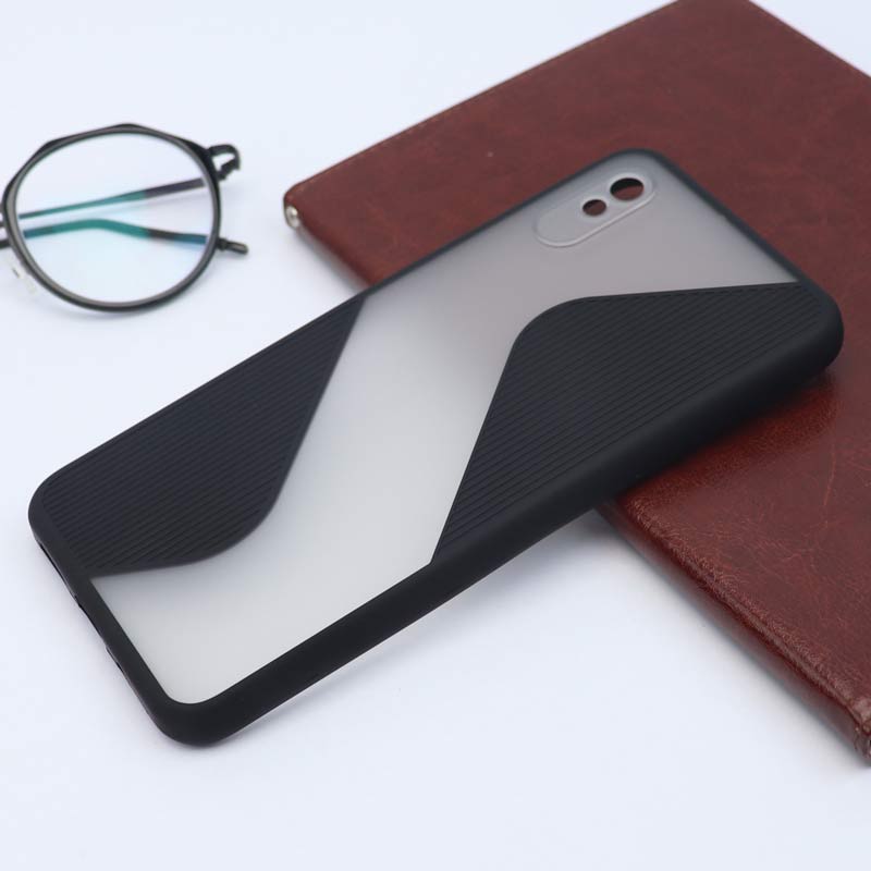 قاب PC شیائومی Redmi 9A طرح S پشت مات محافظ لنزدار