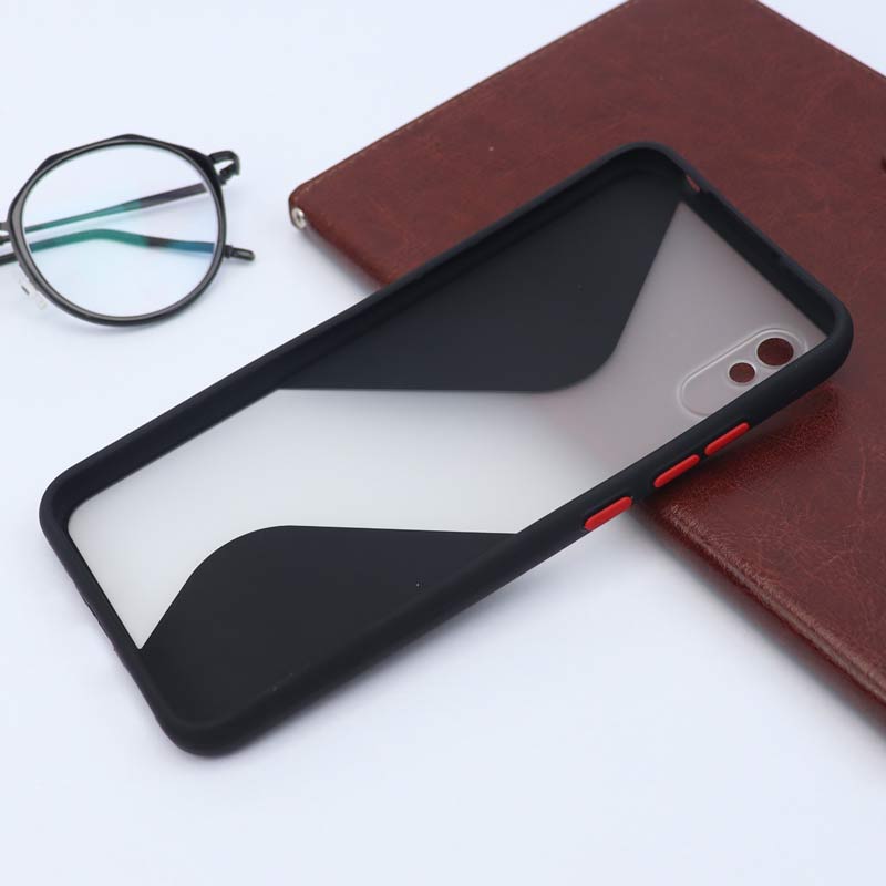 قاب PC شیائومی Redmi 9A طرح S پشت مات محافظ لنزدار