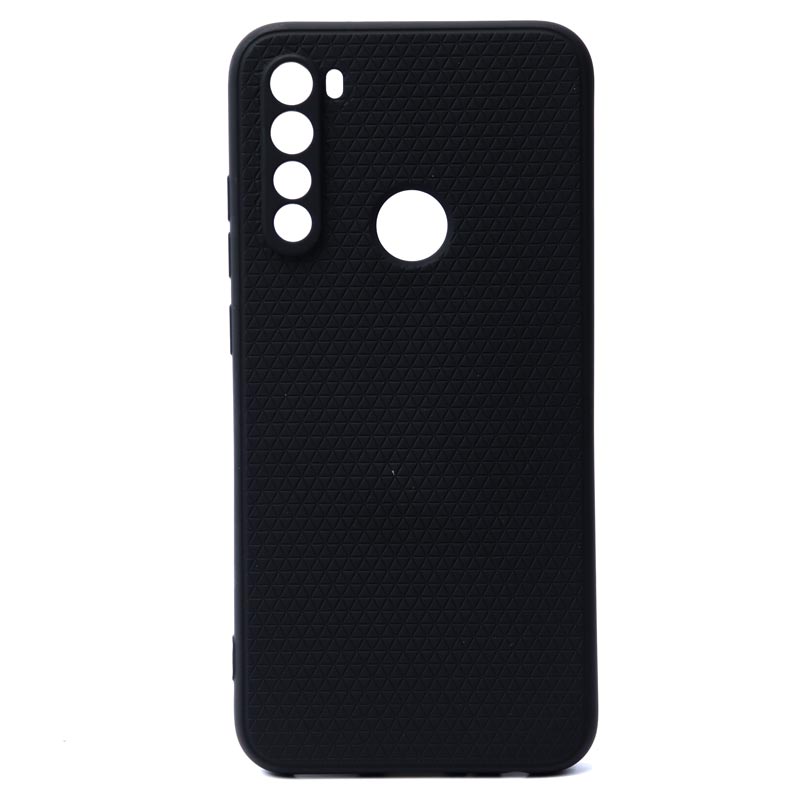 قاب ژله ای شطرنجی محافظ لنز دار Xiaomi Redmi Note 8 مشکی