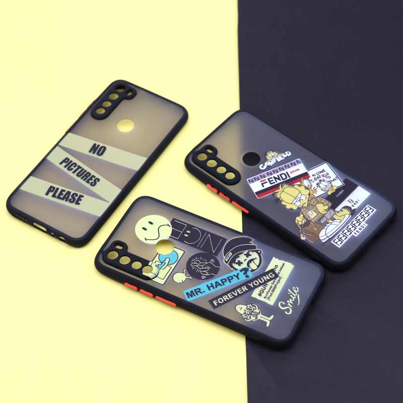 قاب PC مات طرحدار Xiaomi Redmi Note 8 کد4