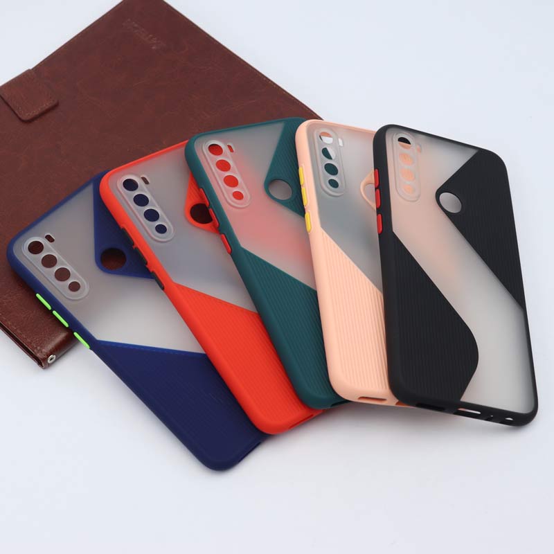 قاب PC شیائومی Redmi Note 8 طرح S پشت مات محافظ لنزدار