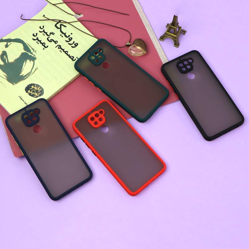 قاب PC مات محافظ لنز دار Xiaomi Redmi Note 9