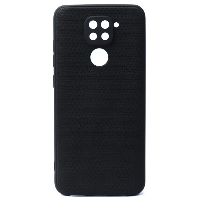 قاب ژله ای شیائومی Redmi Note 9 شطرنجی محافظ لنزدار مشکی