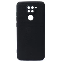 قاب ژله ای شطرنجی محافظ لنز دار Xiaomi Redmi Note 9 مشکی