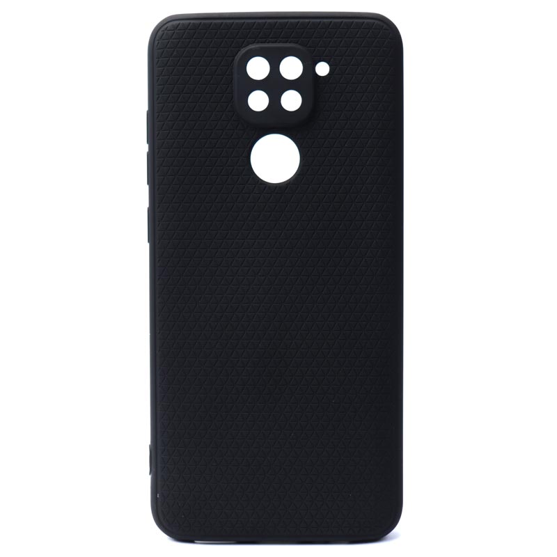 قاب ژله ای شطرنجی محافظ لنز دار Xiaomi Redmi Note 9 مشکی