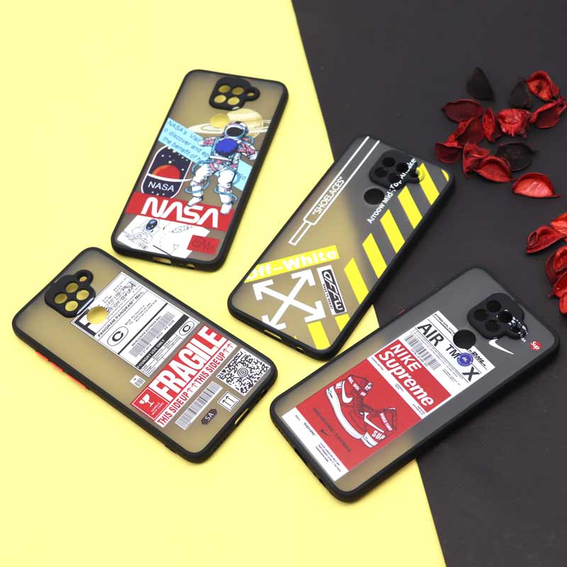 قاب PC مات طرحدار Xiaomi Redmi Note 9 کد9